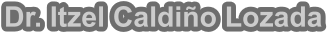 Dr. Itzel Caldi�o Lozada
